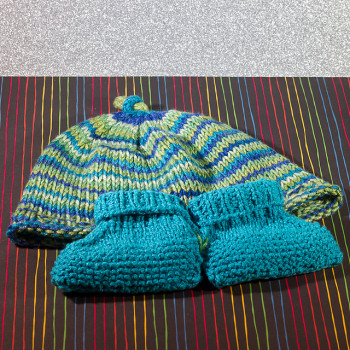 Hat and Booties for Desmond