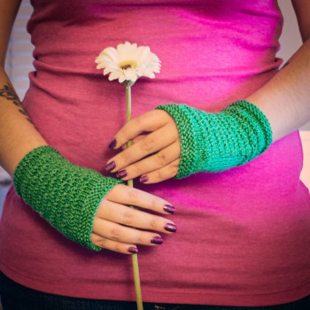 Grete Mitts Test Knit