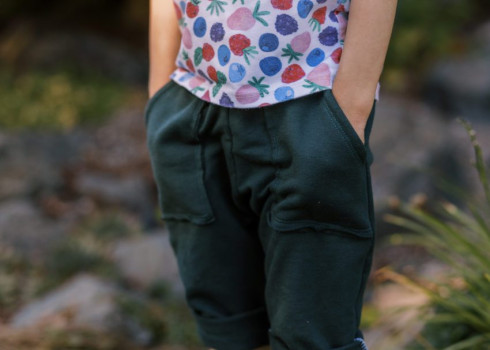 Wildberry & Hunter Green Outfit