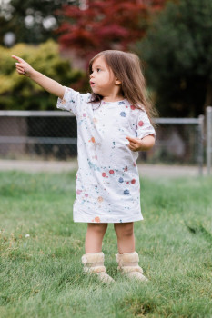 Splattered Teeshirt Dress