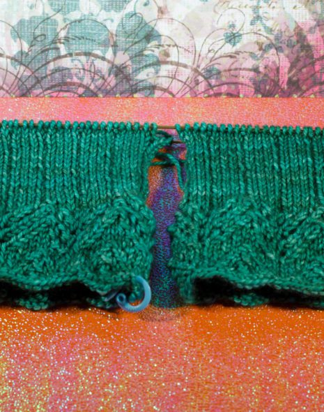 WIP – Aflight Lace Cuff Test Knit