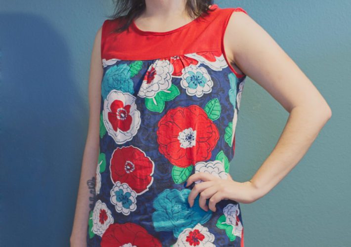 Ruby Dress: Hawaiian Flowers
