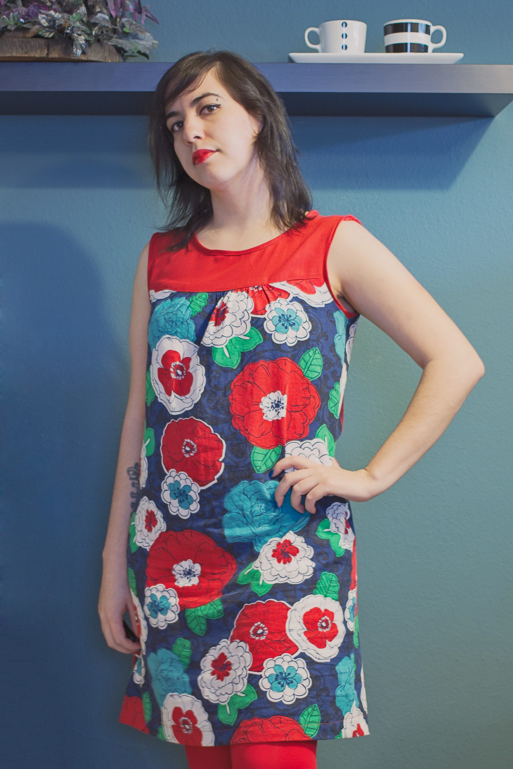 Ruby Dress: Hawaiian Flowers | Sewing with katili*made