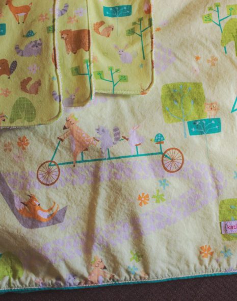 Woodlands Baby Blanket and Burp Cloths
