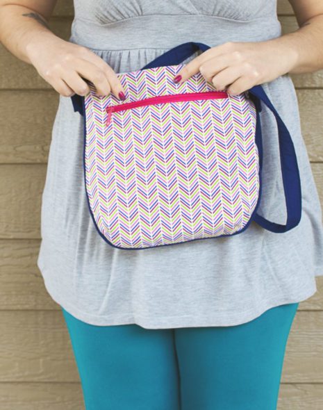 Blue and Pink Trail Tote