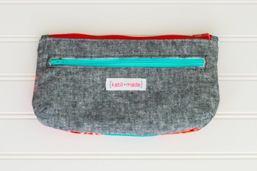 Red and Teal Rainbow Clutch | katili*made | https://www.katilimade.com