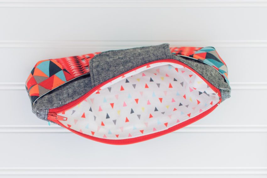 Red and Teal Rainbow Clutch | katili*made | https://www.katilimade.com