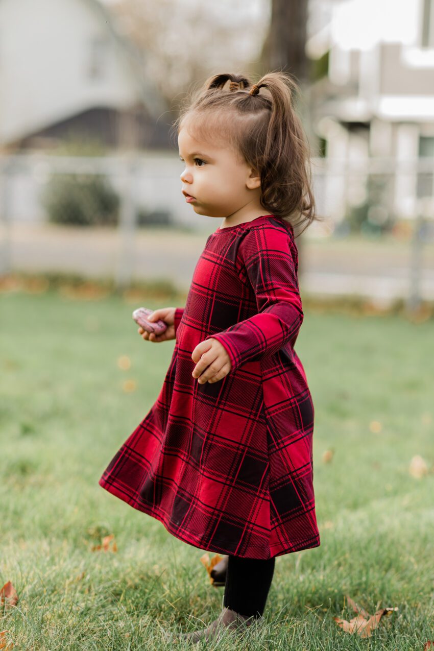 Red Plaid Christmas Dress