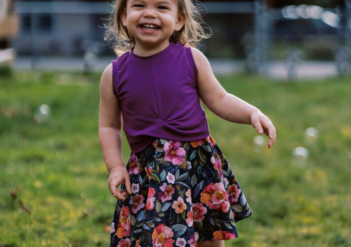 Cross Top Floral Dress | katili*made