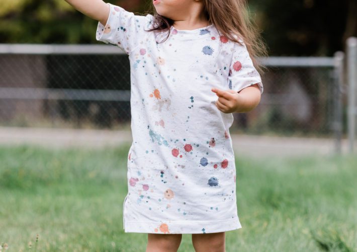 Splattered Teeshirt Dress | katili*made